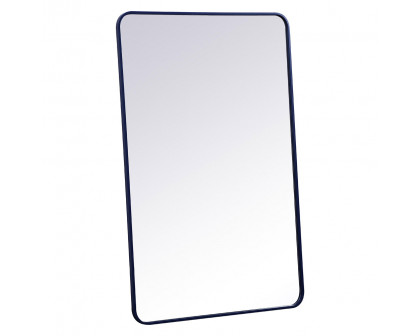 Elegant Wall Mirror - Blue, L 48" (MR803048BL)