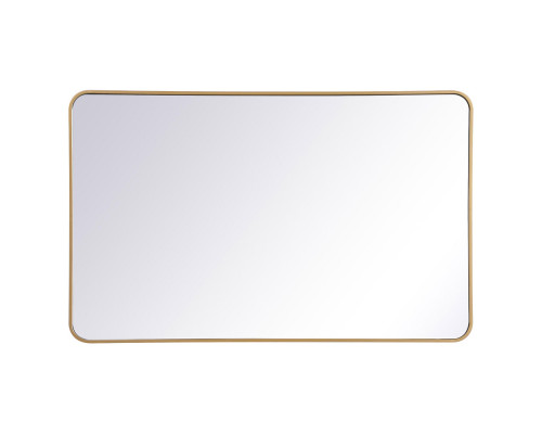 Elegant Wall Mirror - Brass, L 48" (MR803048BR)