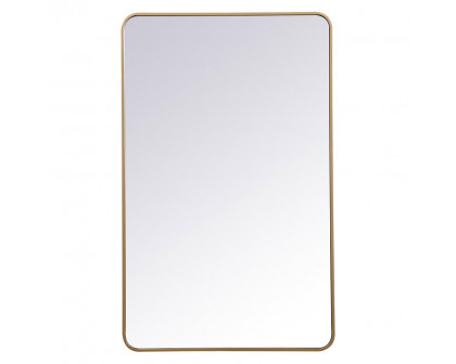 Elegant Wall Mirror - Brass, L 48" (MR803048BR)