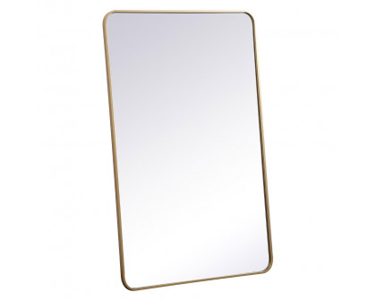 Elegant Wall Mirror - Brass, L 48" (MR803048BR)