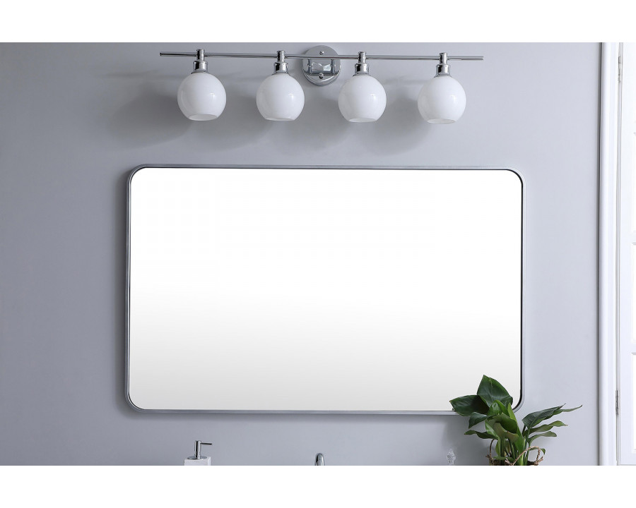 Elegant Wall Mirror - Silver, L 48" (MR803048S)