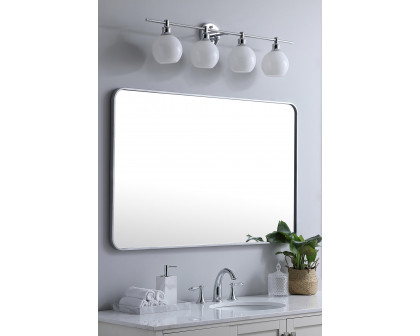 Elegant Wall Mirror - Silver, L 48" (MR803048S)