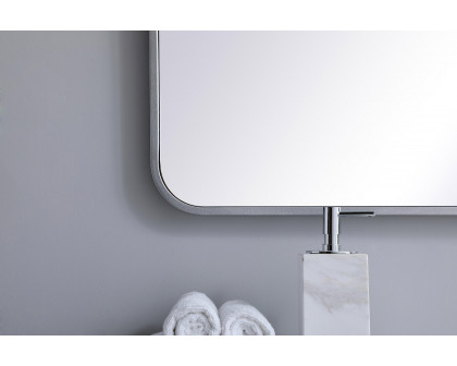 Elegant Wall Mirror - Silver, L 48" (MR803048S)