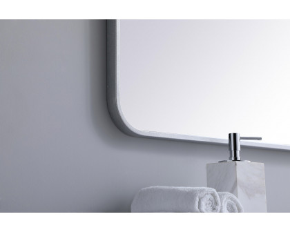 Elegant Wall Mirror - Silver, L 48" (MR803048S)