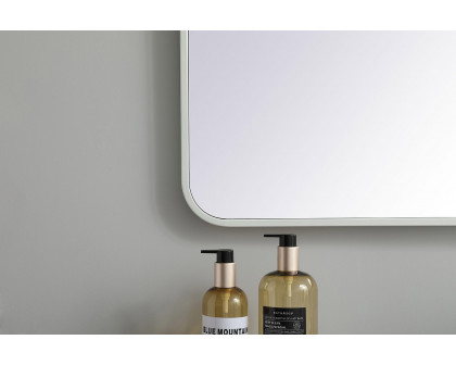 Elegant Wall Mirror - White, L 48" (MR803048WH)