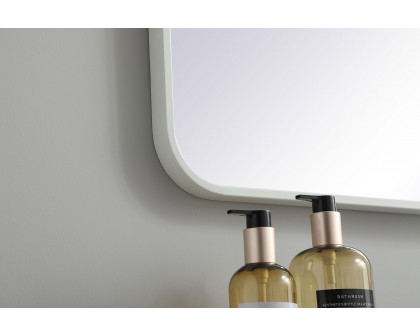 Elegant Wall Mirror - White, L 48" (MR803048WH)