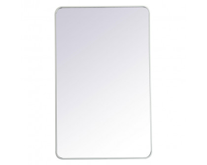 Elegant Wall Mirror - White, L 48" (MR803048WH)