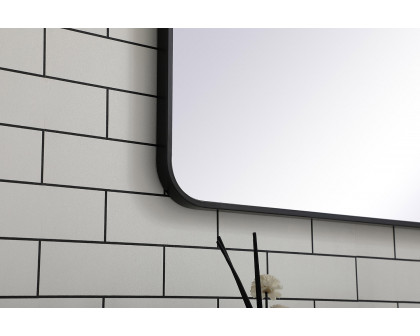 Elegant Wall Mirror - Black, L 60" (MR803060BK)