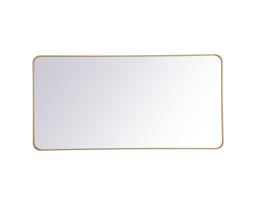 Elegant Wall Mirror - Brass, L 60" (MR803060BR)