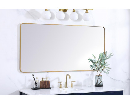 Elegant Wall Mirror - Brass, L 60" (MR803060BR)