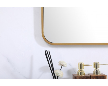 Elegant Wall Mirror - Brass, L 60" (MR803060BR)