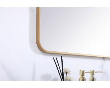 Elegant Wall Mirror - Brass, L 60" (MR803060BR)