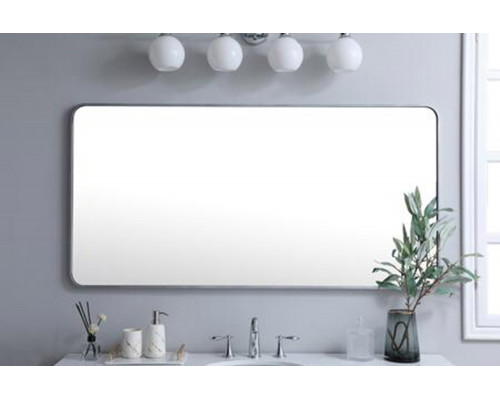 Elegant Wall Mirror - Silver, L 60" (MR803060S)