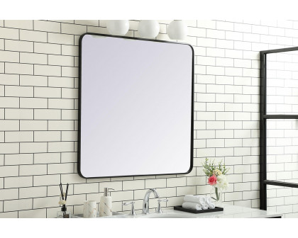 Elegant Wall Mirror - Black, L 36" (MR803636BK)