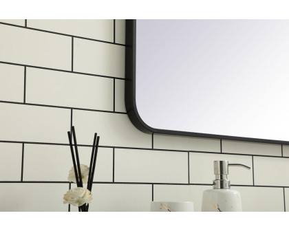 Elegant Wall Mirror - Black, L 36" (MR803636BK)