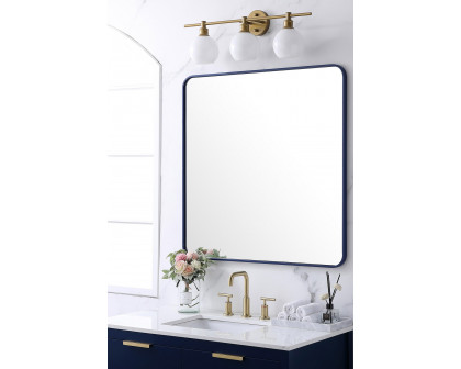 Elegant Wall Mirror - Blue, L 36" (MR803636BL)