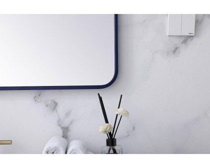 Elegant Wall Mirror - Blue, L 36" (MR803636BL)