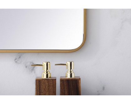 Elegant Wall Mirror - Brass, L 36" (MR803636BR)