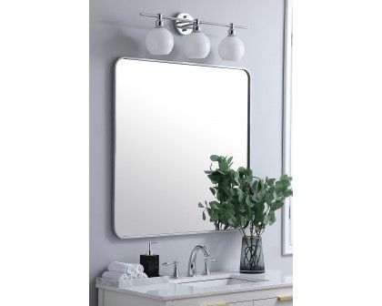 Elegant Wall Mirror - Silver, L 36" (MR803636S)