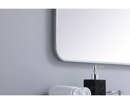 Elegant Wall Mirror - Silver, L 36" (MR803636S)