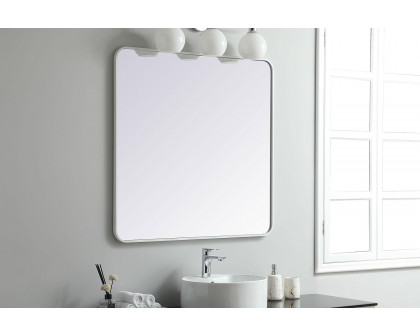 Elegant Wall Mirror - White, L 36" (MR803636WH)