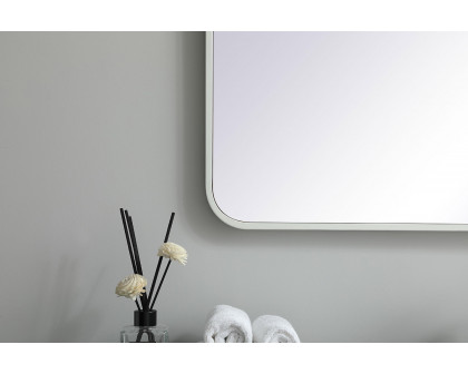 Elegant Wall Mirror - White, L 36" (MR803636WH)