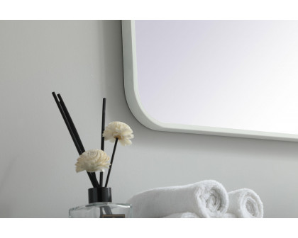 Elegant Wall Mirror - White, L 36" (MR803636WH)