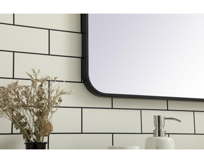 Elegant Wall Mirror - Black, L 40" (MR803640BK)