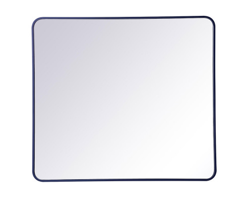 Elegant Wall Mirror - Blue, L 40" (MR803640BL)