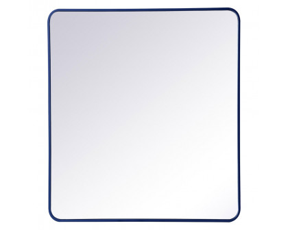 Elegant Wall Mirror - Blue, L 40" (MR803640BL)