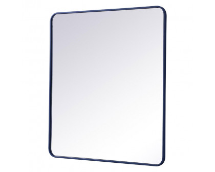 Elegant Wall Mirror - Blue, L 40" (MR803640BL)