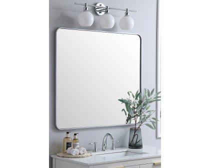 Elegant Wall Mirror - Silver, L 40" (MR803640S)