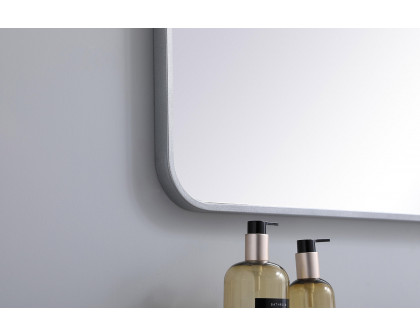 Elegant Wall Mirror - Silver, L 40" (MR803640S)