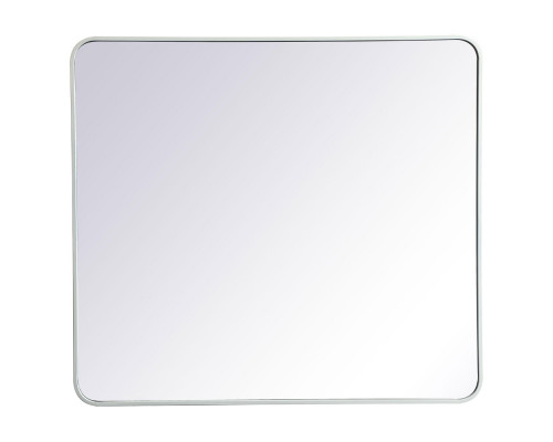 Elegant Wall Mirror - White, L 40" (MR803640WH)