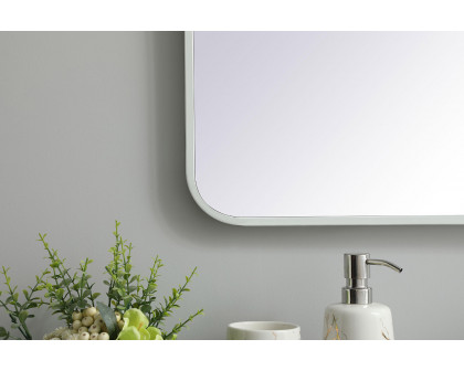 Elegant Wall Mirror - White, L 40" (MR803640WH)