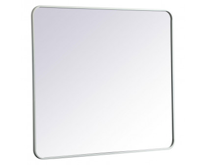 Elegant Wall Mirror - White, L 40" (MR803640WH)