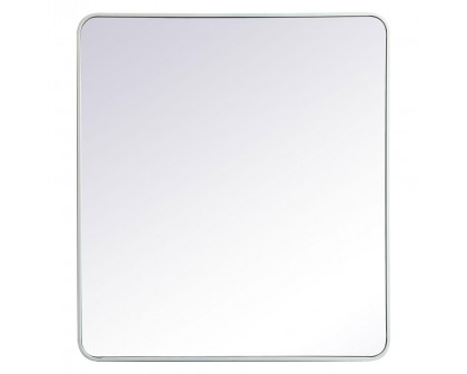 Elegant Wall Mirror - White, L 40" (MR803640WH)