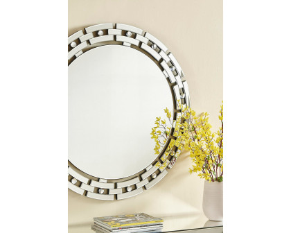 Elegant - Sparkle 36" Contemporary Round Mirror (MR9144)