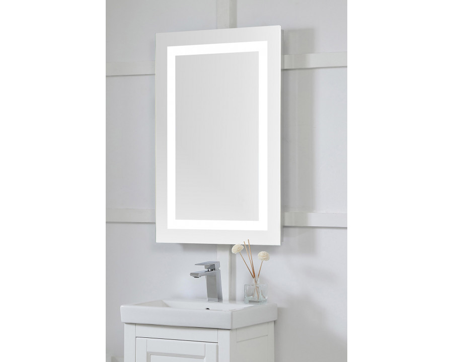 Elegant Wall Mirror - Clear/Cold White, D 20", H 30" (MRE-6001)