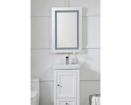 Elegant Wall Mirror - Clear/Cold White, D 20", H 30" (MRE-6001)