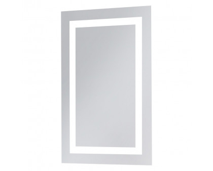 Elegant Wall Mirror - Clear/Cold White, D 20", H 30" (MRE-6001)