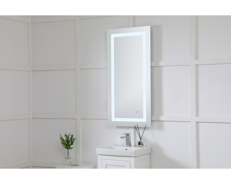 Elegant Wall Mirror - Clear/Cold White, D 20", H 40" (MRE-6002)