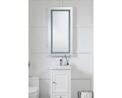 Elegant Wall Mirror - Clear/Cold White, D 20", H 40" (MRE-6002)