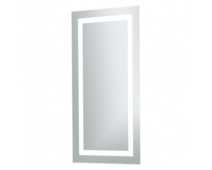 Elegant Wall Mirror - Clear/Cold White, D 20", H 40" (MRE-6002)