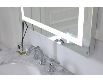 Elegant Wall Mirror - Clear/Cold White, D 24", H 30" (MRE-6003)