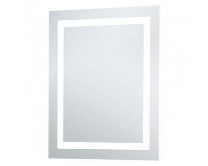 Elegant Wall Mirror - Clear/Cold White, D 24", H 30" (MRE-6003)