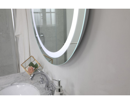 Elegant Wall Mirror - Clear/Cold White, D 30", H 30" (MRE-6005)