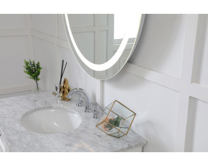 Elegant Wall Mirror - Clear/Cold White, D 36", H 36" (MRE-6006)