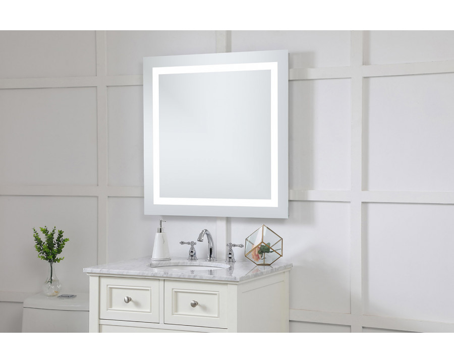 Elegant Wall Mirror - Clear/Cold White, D 28", H 28" (MRE-6010)