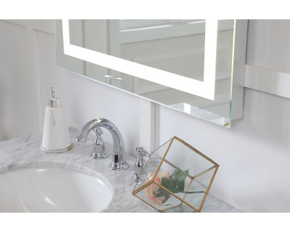 Elegant Wall Mirror - Clear/Cold White, D 28", H 28" (MRE-6010)